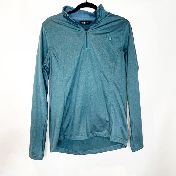 The North Face | Teal Long Sleeve Half Zip Thermal - Picture 1 of 5